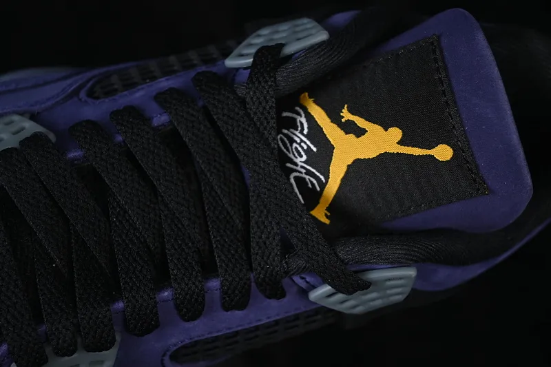 All categories Air Jordan Jordan series basketball shoes Air Jordan 4 LJR version Air Jordan 4 Retro "Lakers" AJ4 Joe 4 Lakers Purple Gold FV5029-500